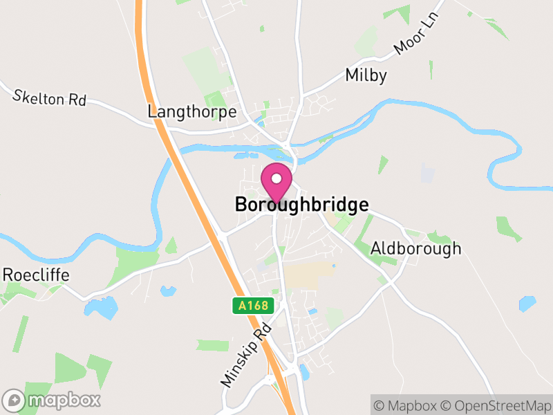 Map of Boroughbridge, North Yorkshire