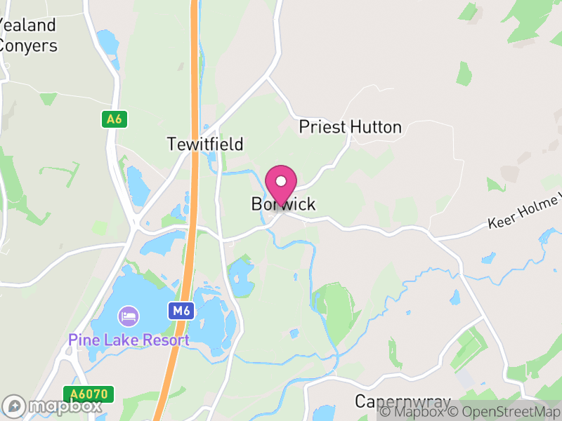 Map of Borwick, Lancaster