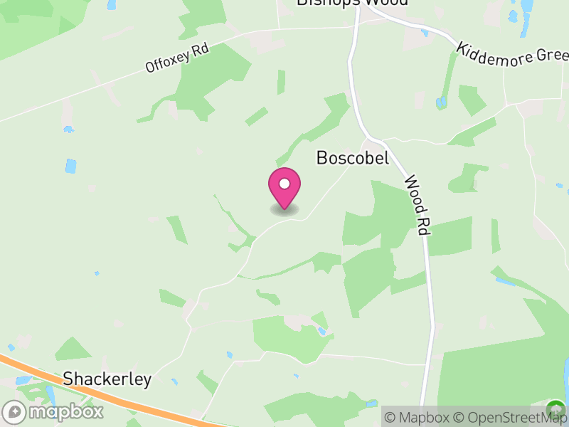 Map of Boscobel, England