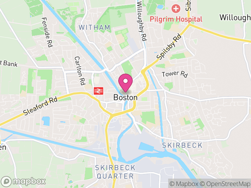 Map of Boston, Lincolnshire