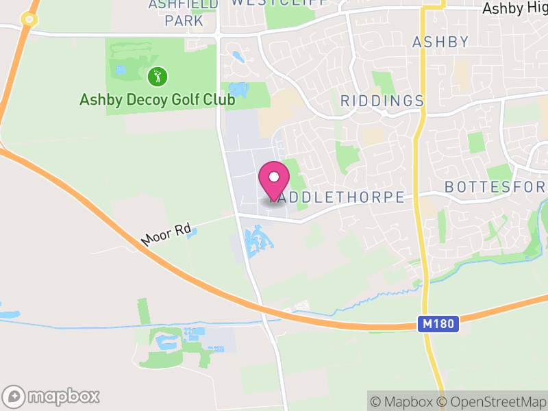 Map of Bottesford, North Lincolnshire