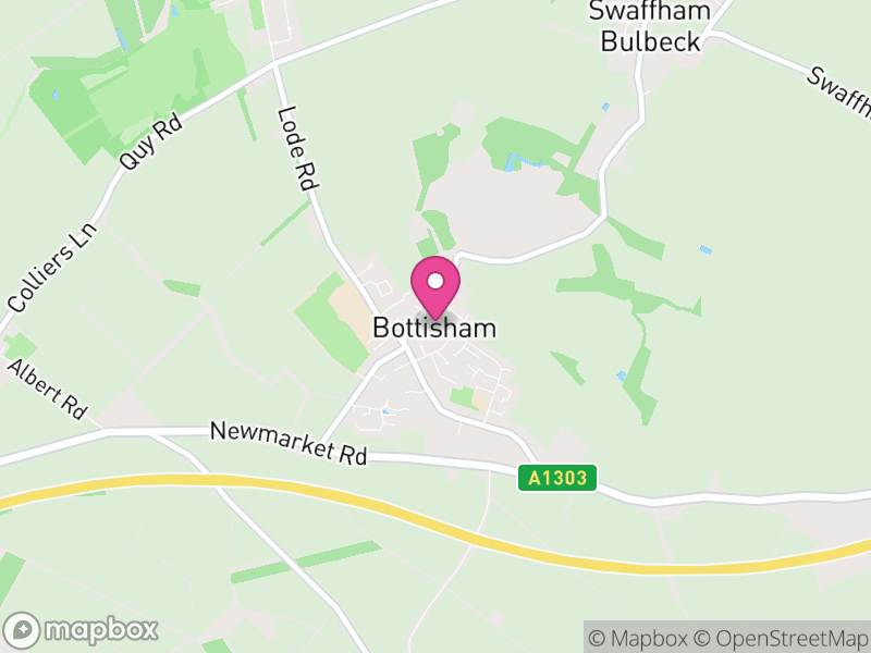 Map of Bottisham, East Cambridgeshire