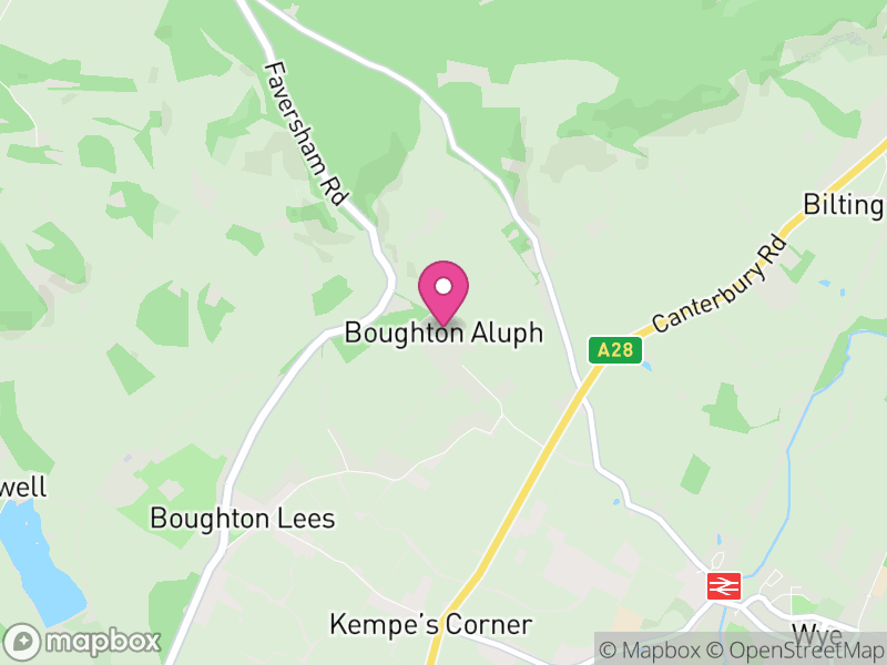 Map of Boughton Aluph, Ashford
