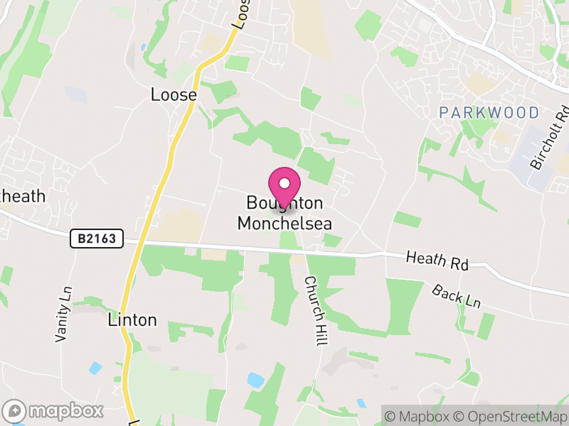 Map of Boughton Monchelsea, Maidstone