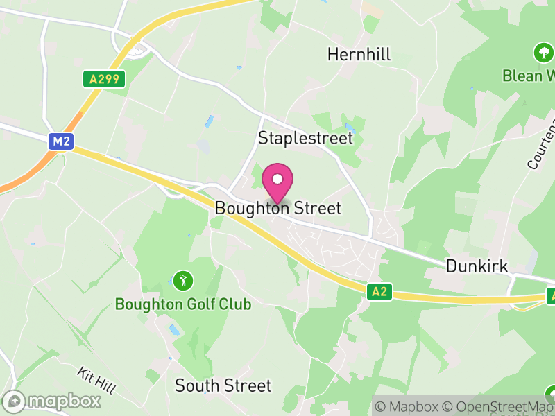 Map of Boughton under Blean, Swale