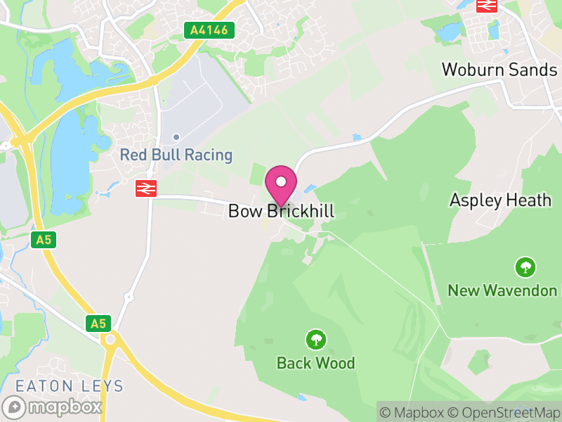 Map of Bow Brickhill, Milton Keynes