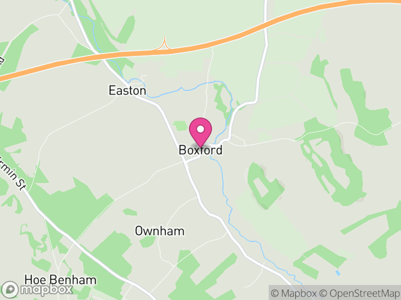 Map of Boxford, West Berkshire