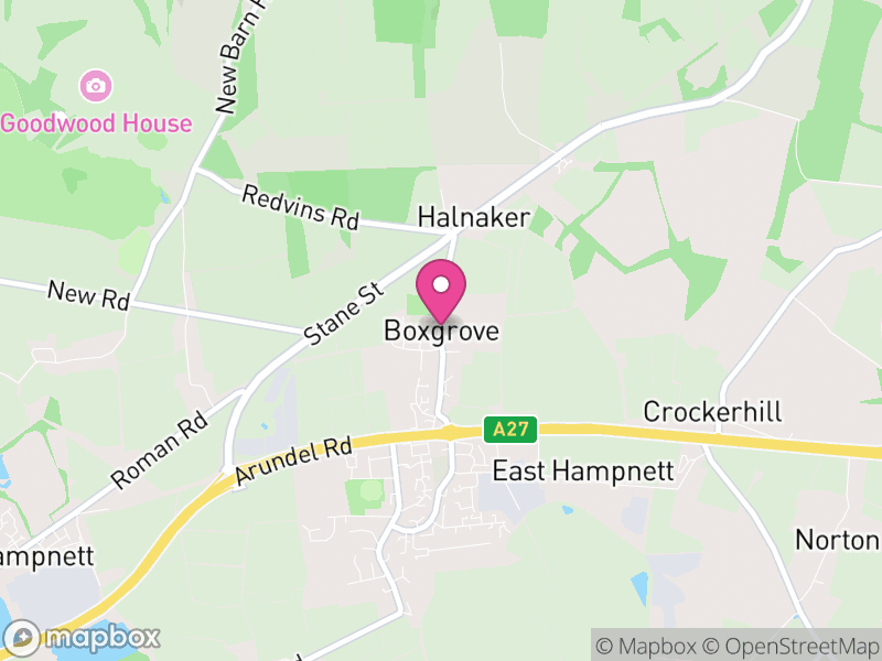 Map of Boxgrove, Chichester