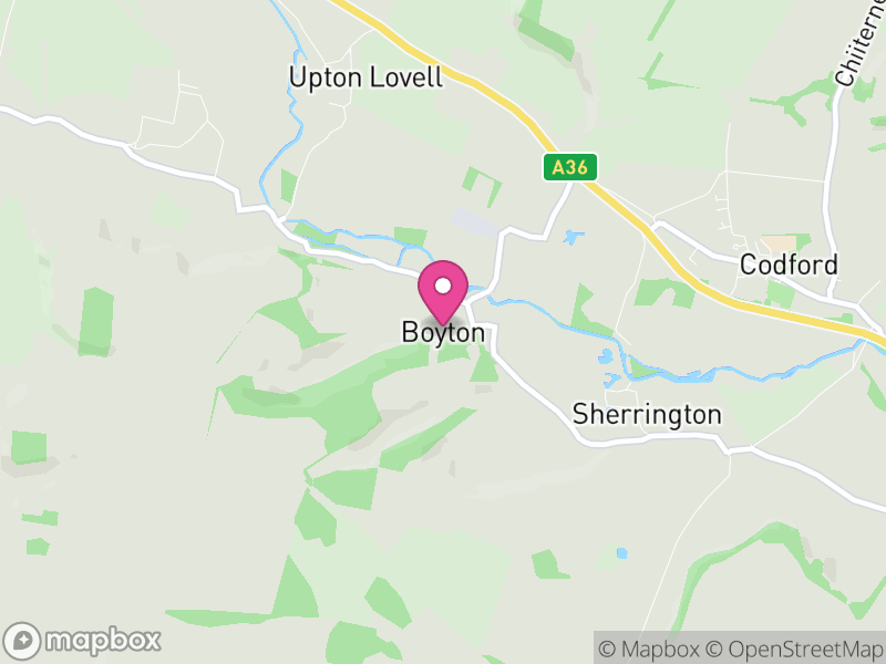 Map of Boyton, Wiltshire