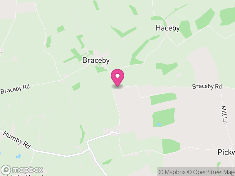 Map of Braceby and Sapperton, South Kesteven