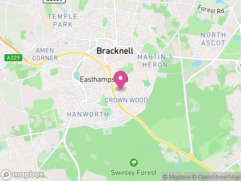 Map of Bracknell Forest, Berkshire