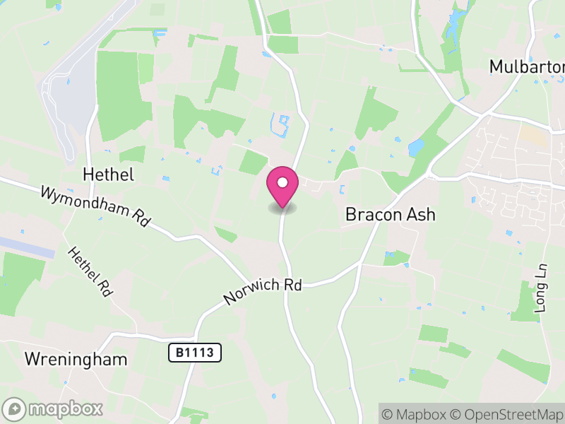 Map of Bracon Ash, South Norfolk