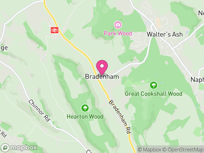 Map of Bradenham, Buckinghamshire