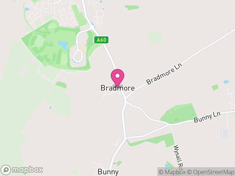 Map of Bradmore, Rushcliffe