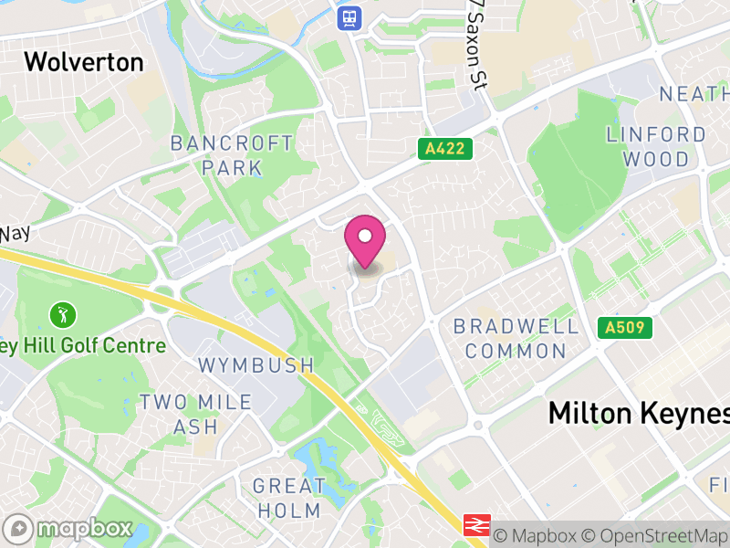 Map of Bradwell, Milton Keynes