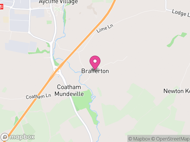 Map of Brafferton, Darlington