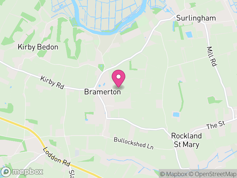 Map of Bramerton, South Norfolk