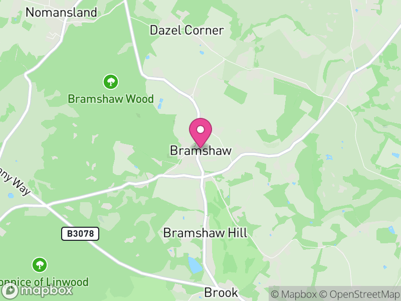 Map of Bramshaw, New Forest