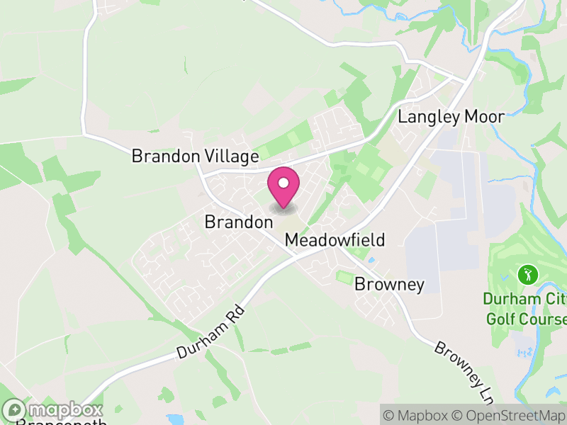 Map of Brandon, West Suffolk