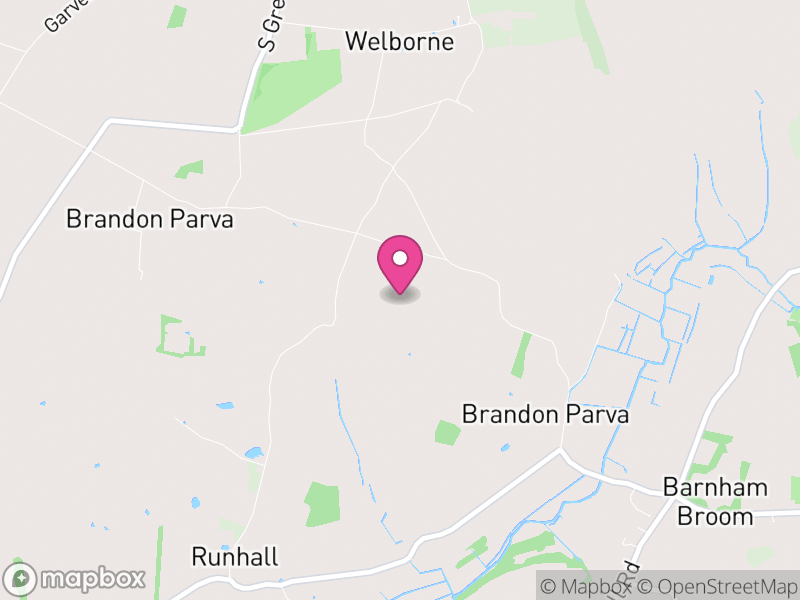 Map of Brandon Parva, Coston