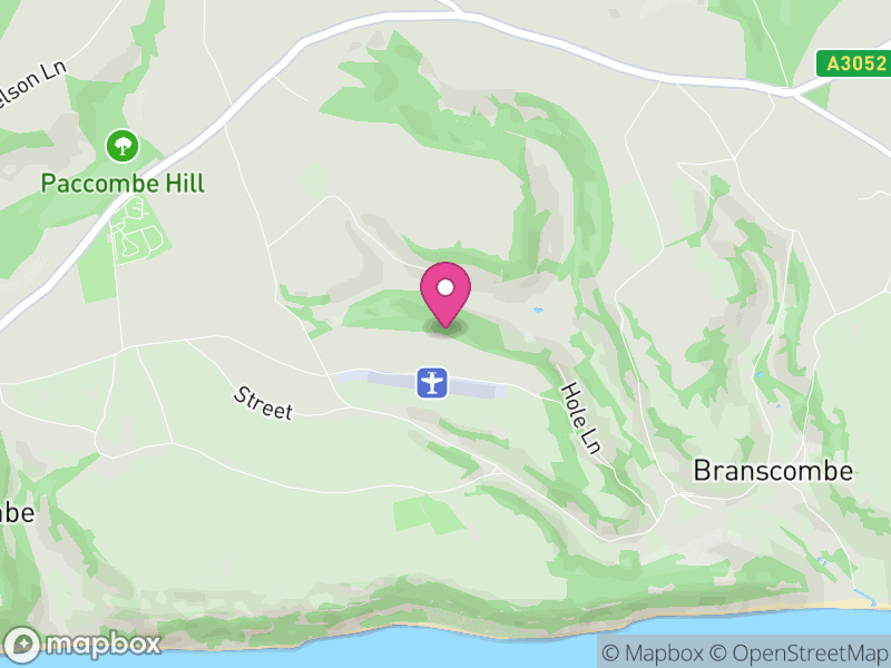 Map of Branscombe, East Devon