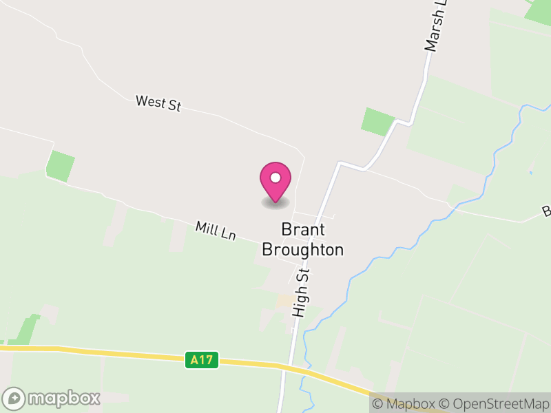 Map of Brant Broughton and Stragglethorpe, North Kesteven