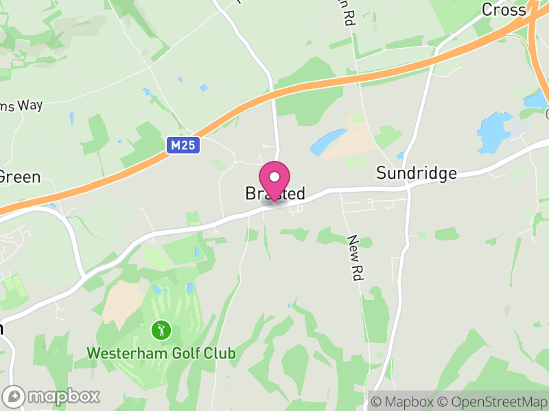 Map of Brasted, Sevenoaks