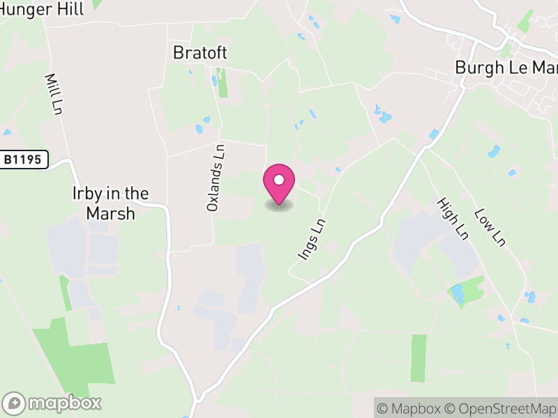 Map of Bratoft, East Lindsey