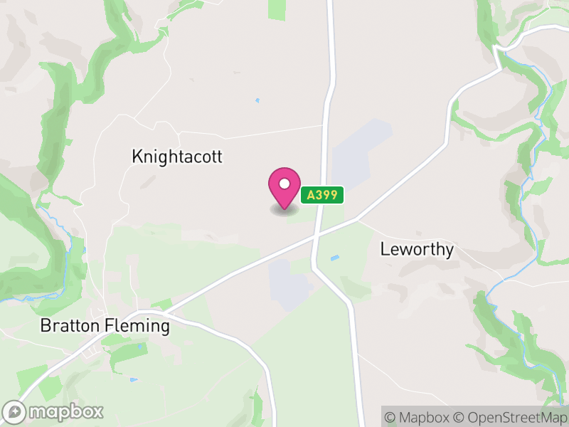 Map of Bratton Fleming, North Devon