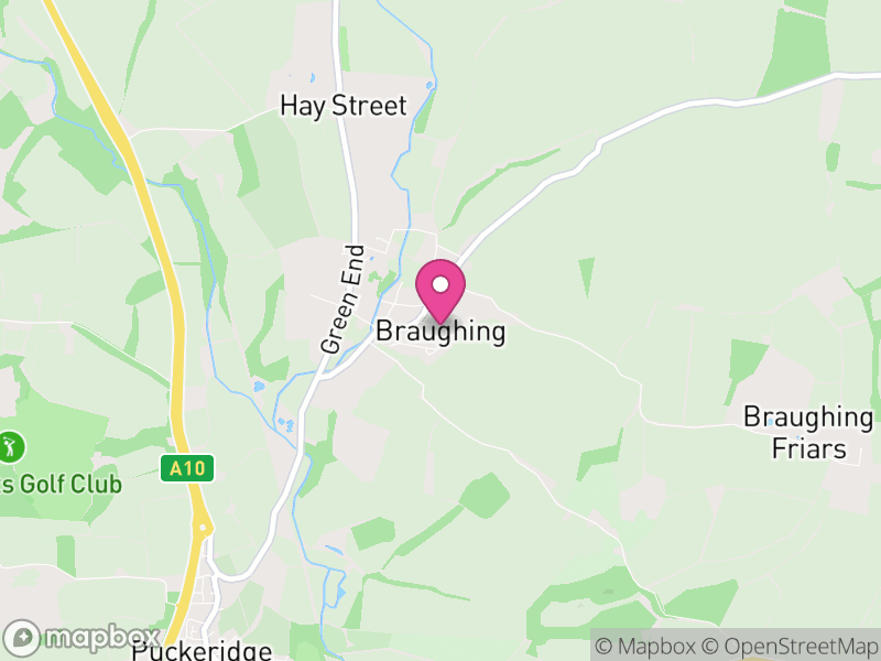 Map of Braughing, East Hertfordshire