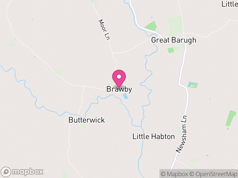 Map of Brawby, North Yorkshire
