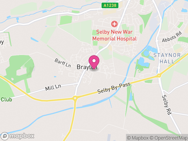 Map of Brayton, North Yorkshire