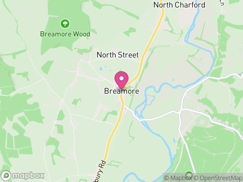 Map of Breamore, New Forest