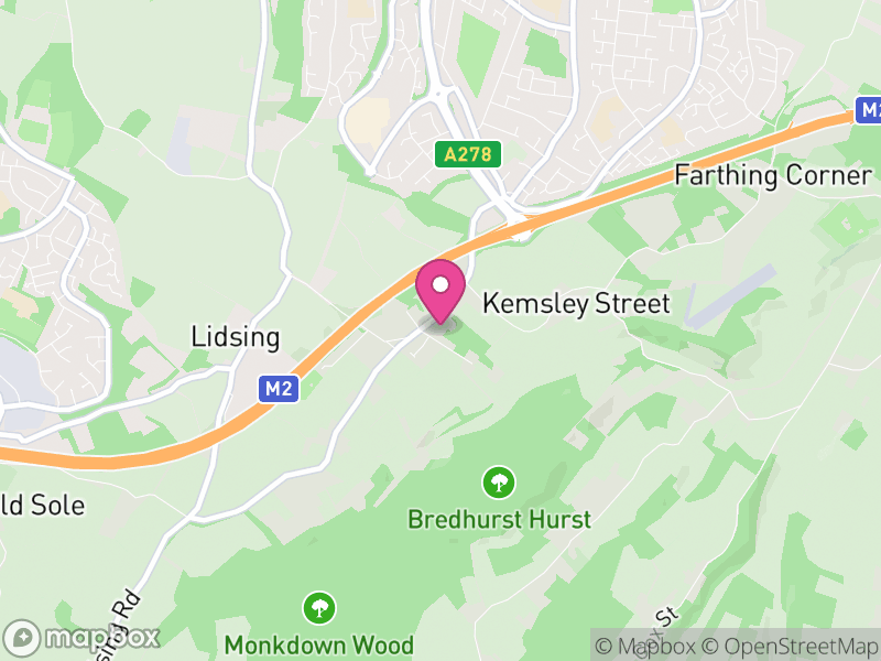 Map of Bredhurst, Maidstone