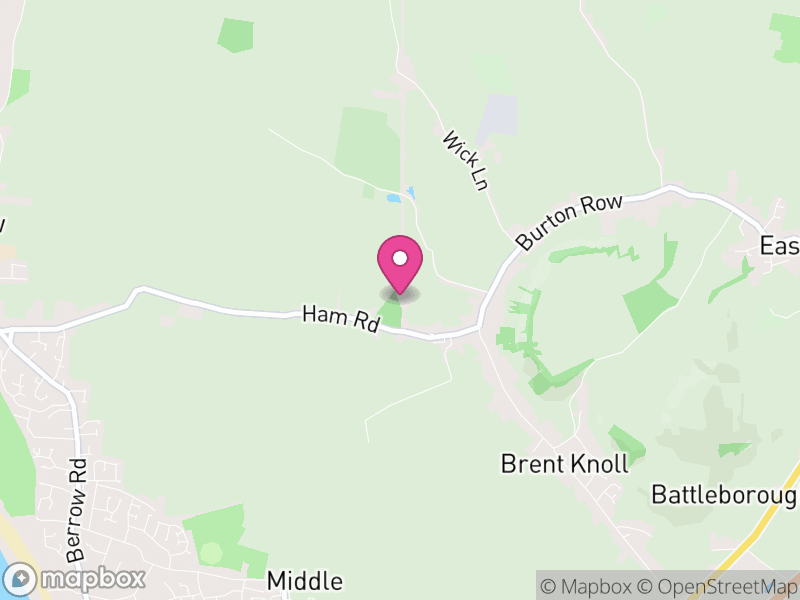 Map of Brent Knoll, Somerset
