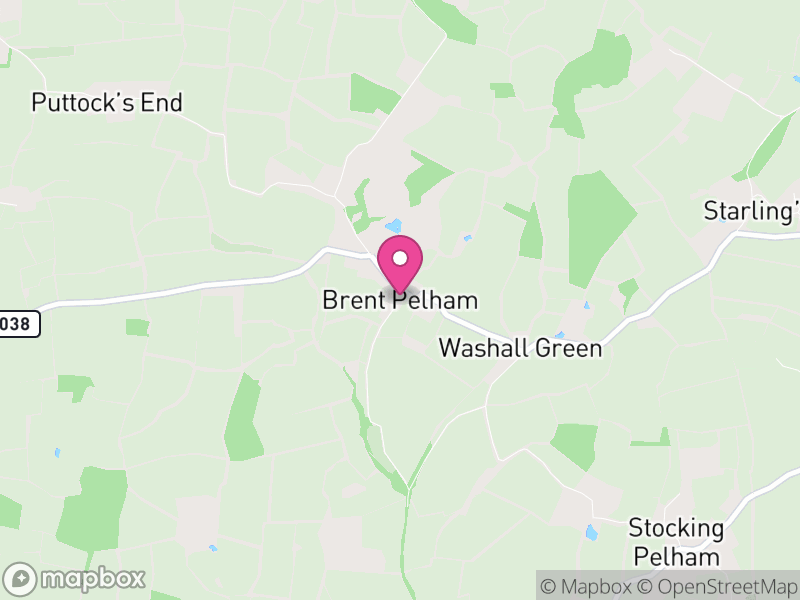 Map of Brent Pelham, East Hertfordshire