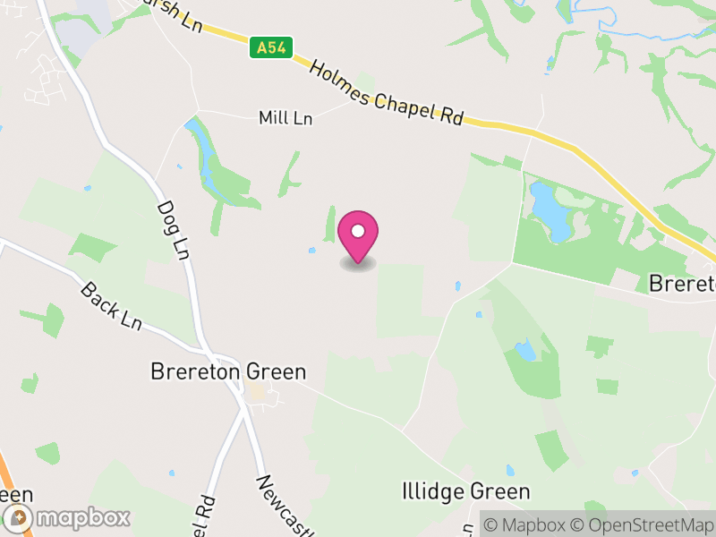 Map of Brereton, Cheshire East