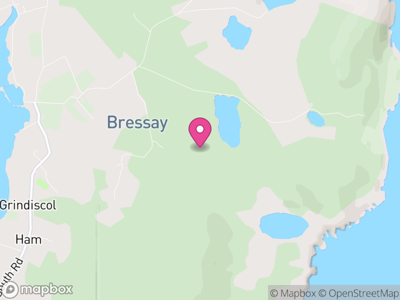 Map of Bressay, Shetland Islands