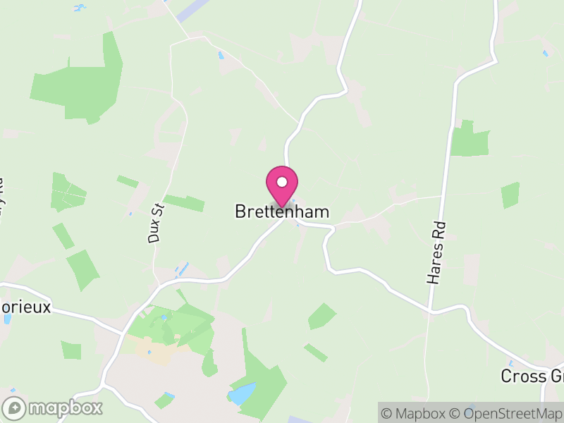 Map of Brettenham, Babergh