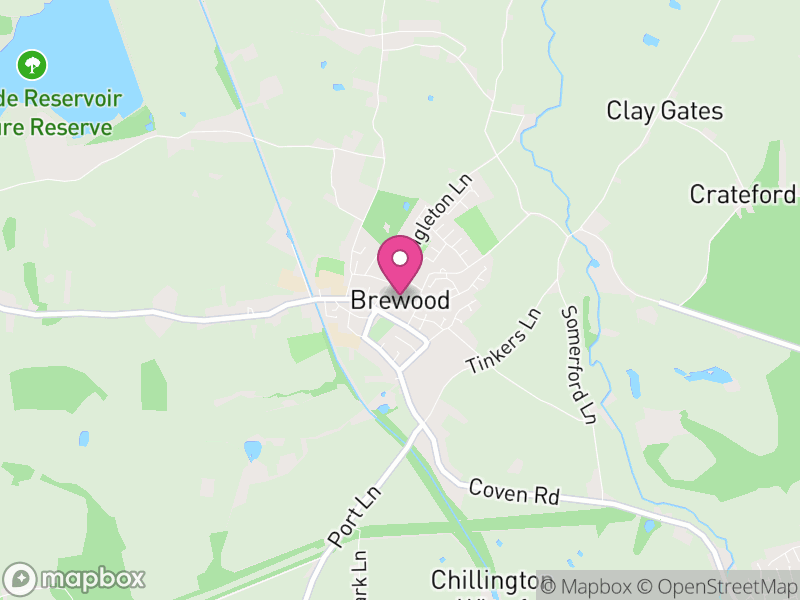 Map of Brewood and Coven, South Staffordshire