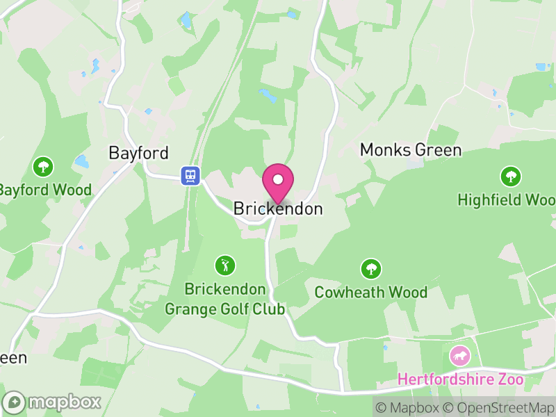 Map of Brickendon Liberty, East Hertfordshire