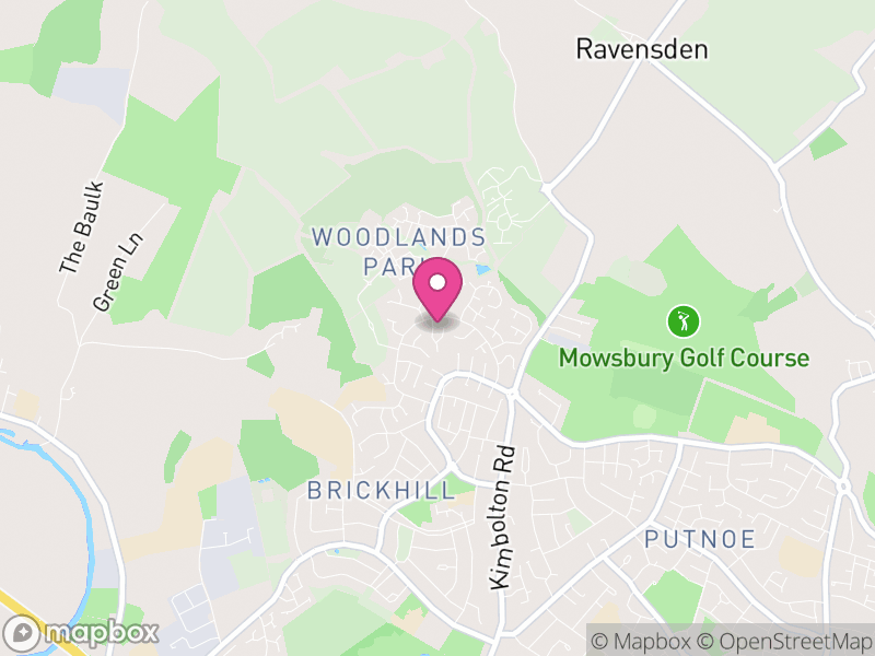 Map of Brickhill, Bedford