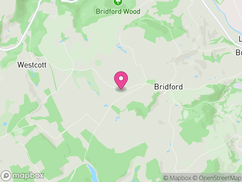 Map of Bridford, Teignbridge