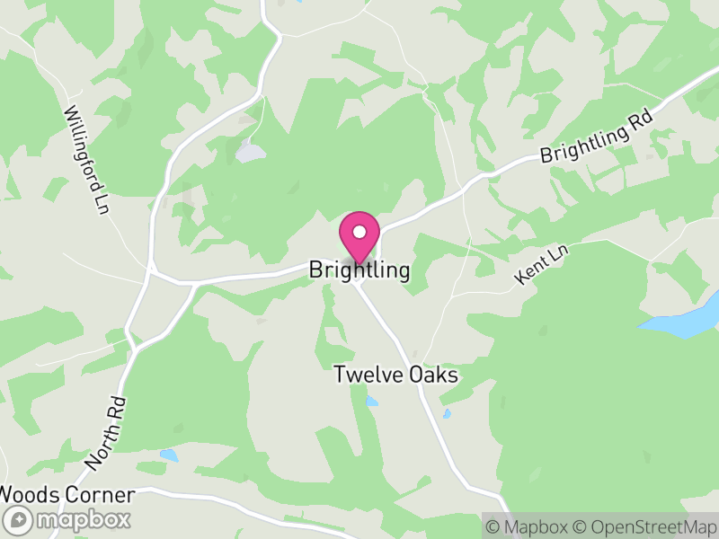Map of Brightling, Rother