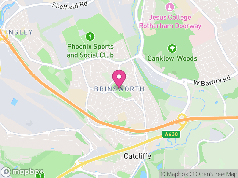 Map of Brinsworth, Rotherham