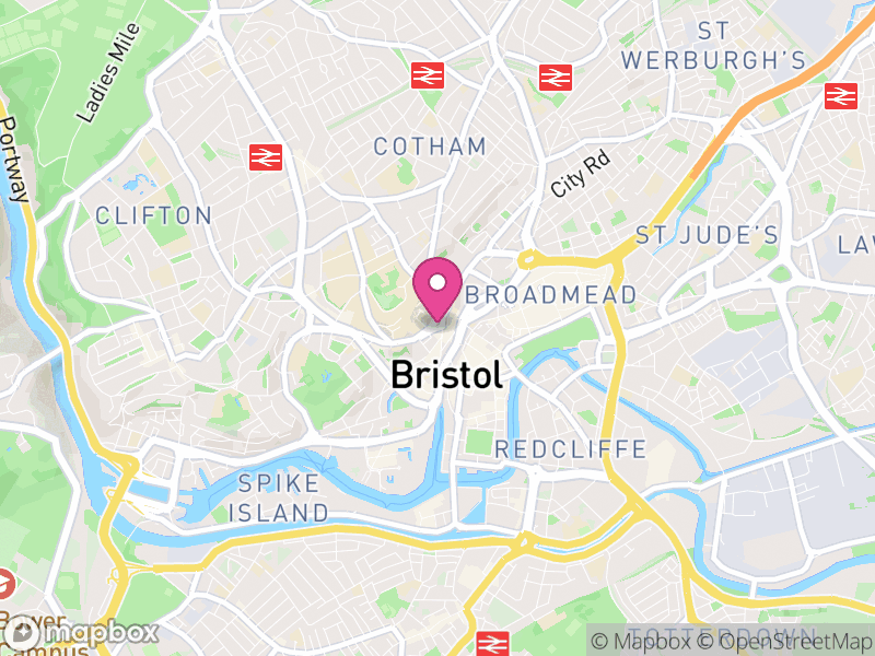 Map of Bristol, West of England