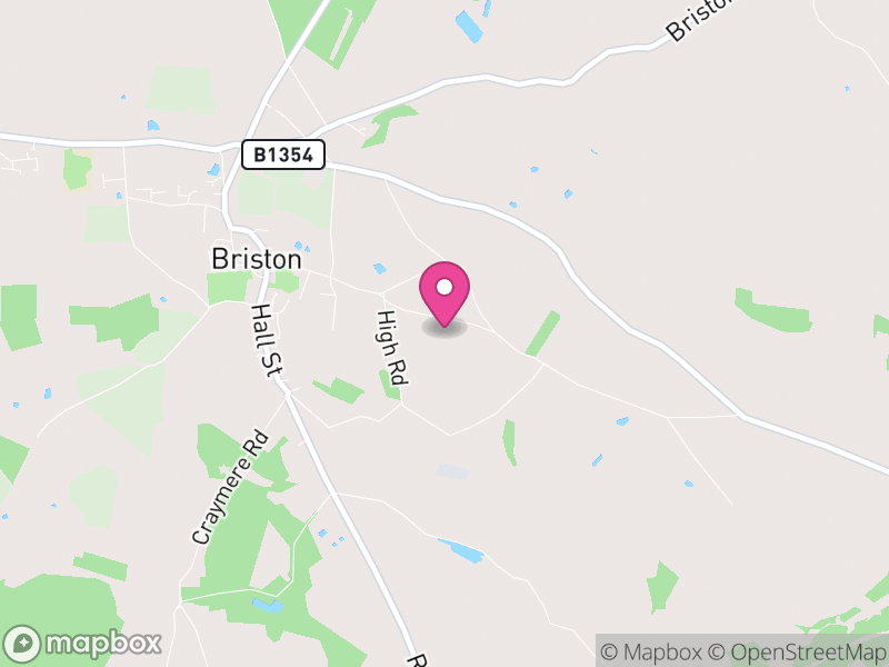 Map of Briston, North Norfolk