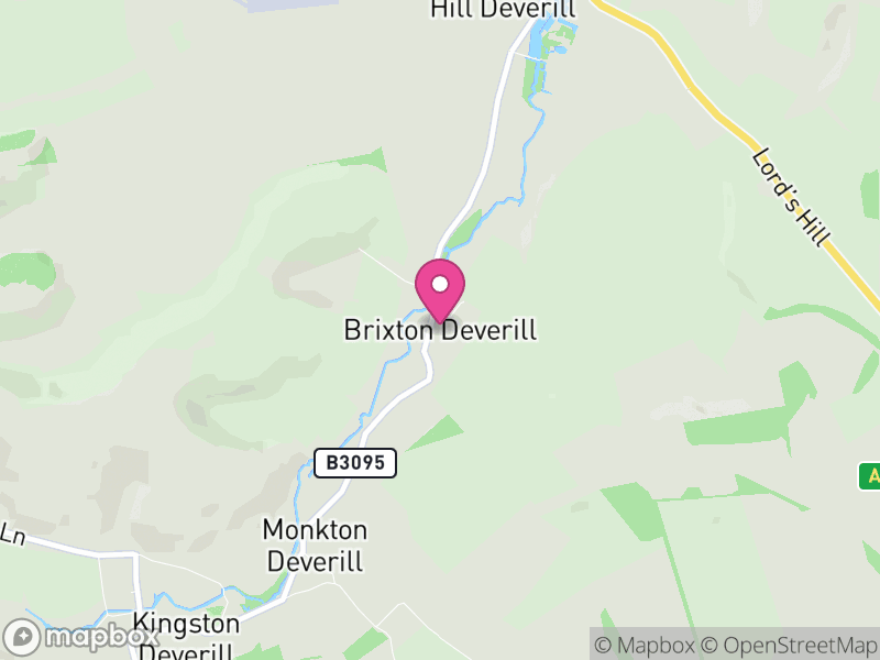 Map of Brixton Deverill, Wiltshire