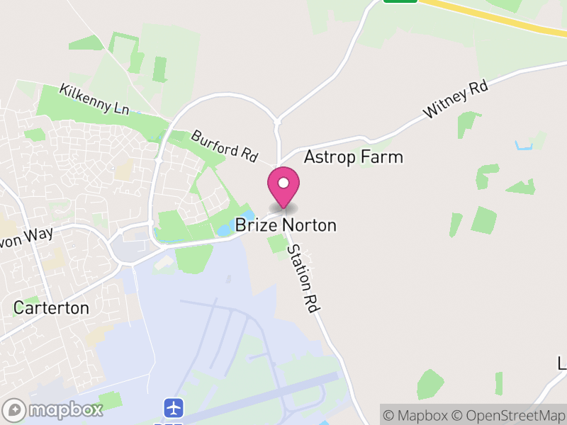 Map of Brize Norton, West Oxfordshire