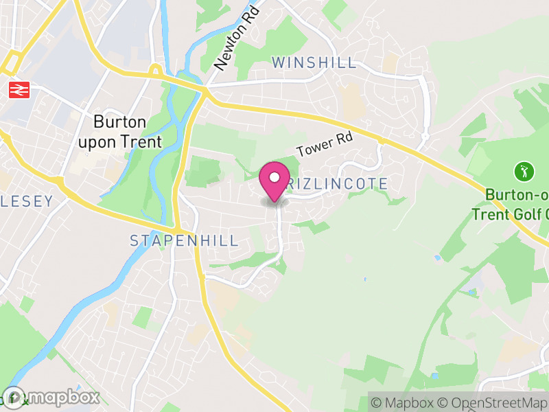 Map of Brizlincote, East Staffordshire
